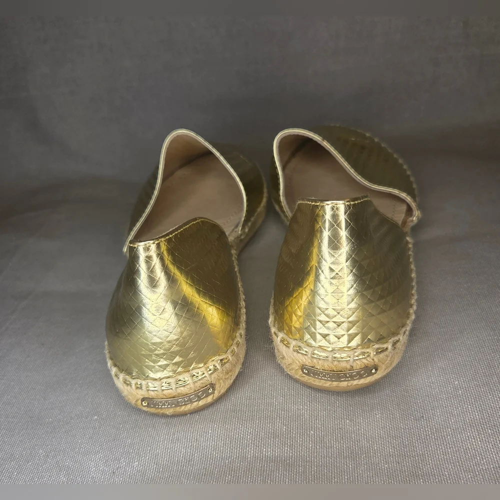 Jimmy Choo Dreya D'Orsay Espadrille Flats - Size 7.5 - Picture 6 of 8
